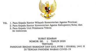 SE Kemenag : Larangan Buka Puasa dan Sahur On The Road bersama Selama Ramadhan 1441 H