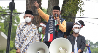 Wagub Jabar bersama Buruh Serukan Dukungan untuk Rakyat Palestina