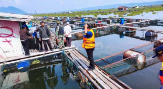 Satgas Citarum Bertahap Tertibkan Keramba Jaring Apung di Bendungan Jatiluhur Purwakarta