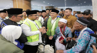 JCH Kloter Pertama Majalengka Terbang dari BIJB