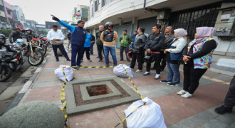 Kawasan Sudirman Dipercantik Ditanami Pohon Rindan