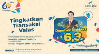 Hadirkan Promo Cashback BJB Foreign Exchange 