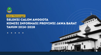 Ini Batas Akhir Pendaftaran Anggota KI Jabar 