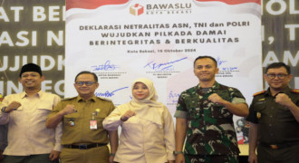 Bawaslu Gelar Deklarasi Netralitas ASN TNI-Polri 